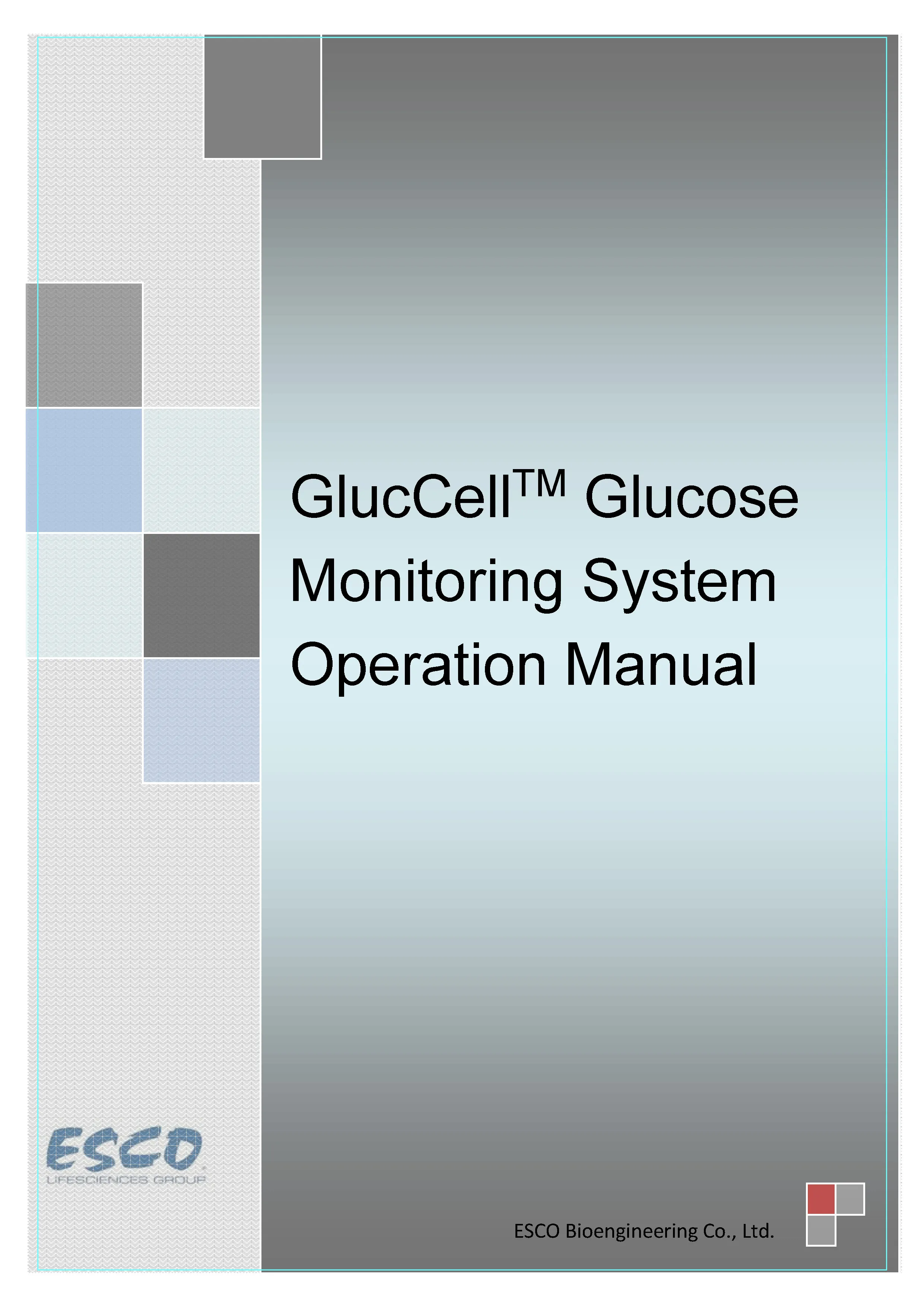 GlucCell<sup>TM</sup>   Glucose Monitoring System Operation Manual - EN